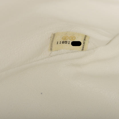 Chanel Caviar Quilted Jumbo Single Flap White 6 of 7