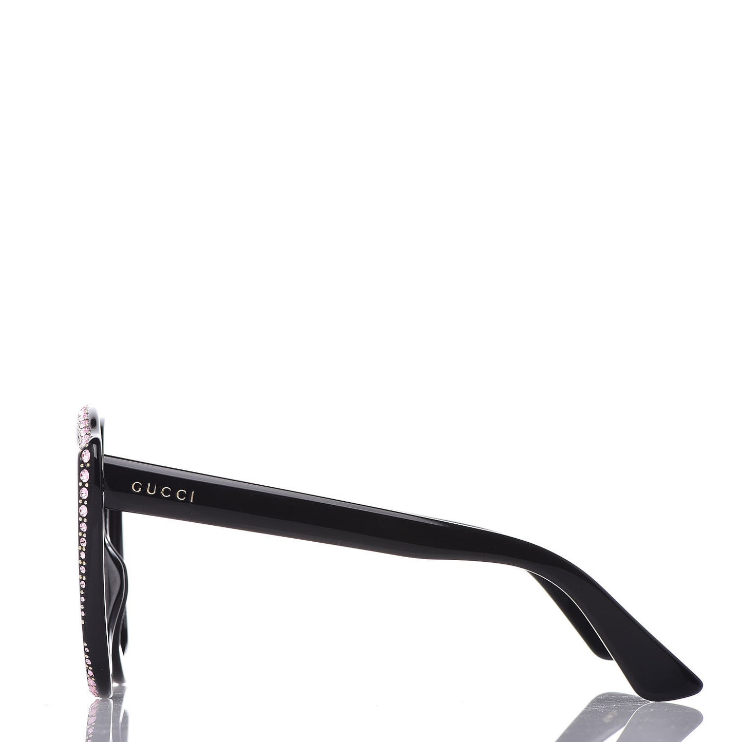 Crystal Cat Eye GG0118S Sunglasses Black