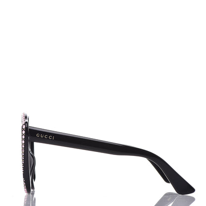 Gucci Crystal Cat Eye GG0118S Sunglasses Black 3 of 6
