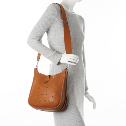 Hermes Taurillon Clemence Evelyne III PM Gold 2 of 15
