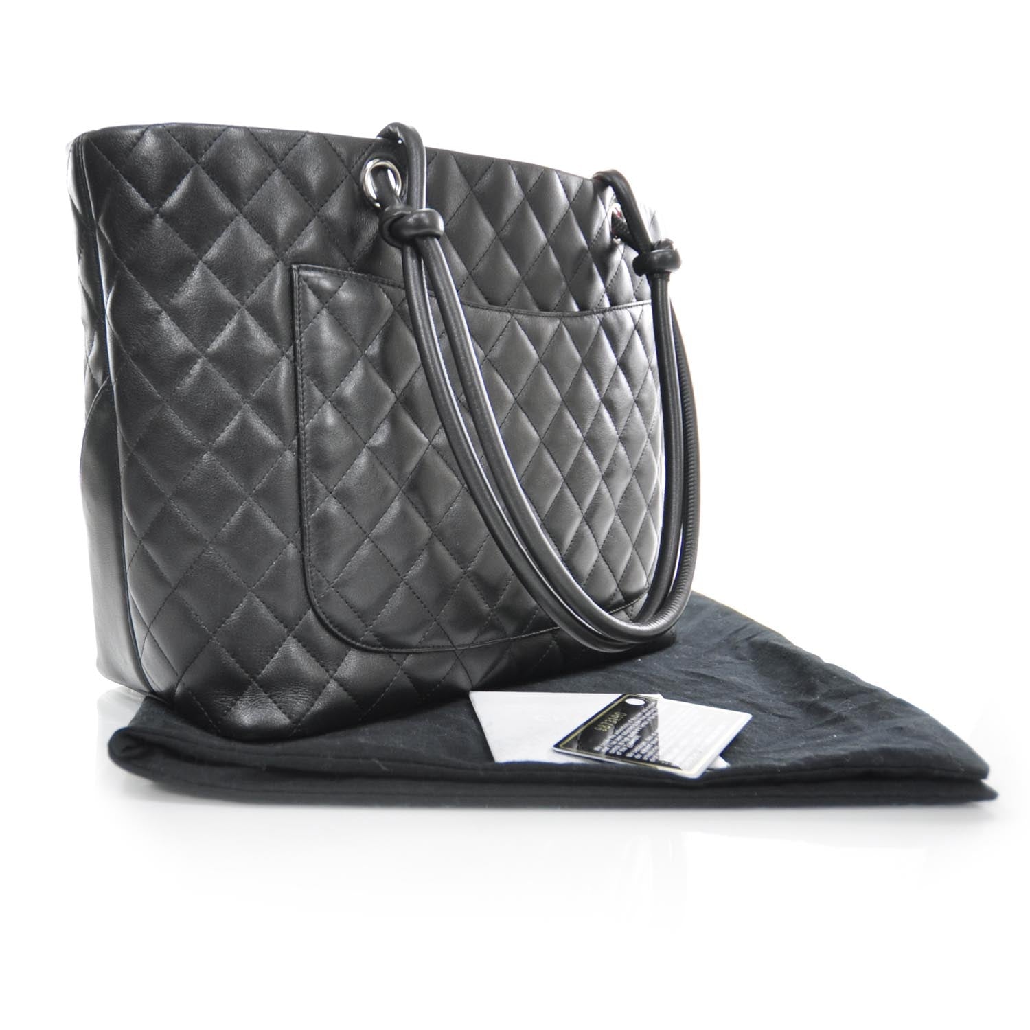 Chanel Calfskin Quilted Large Cambon Tote Black 3 of 9