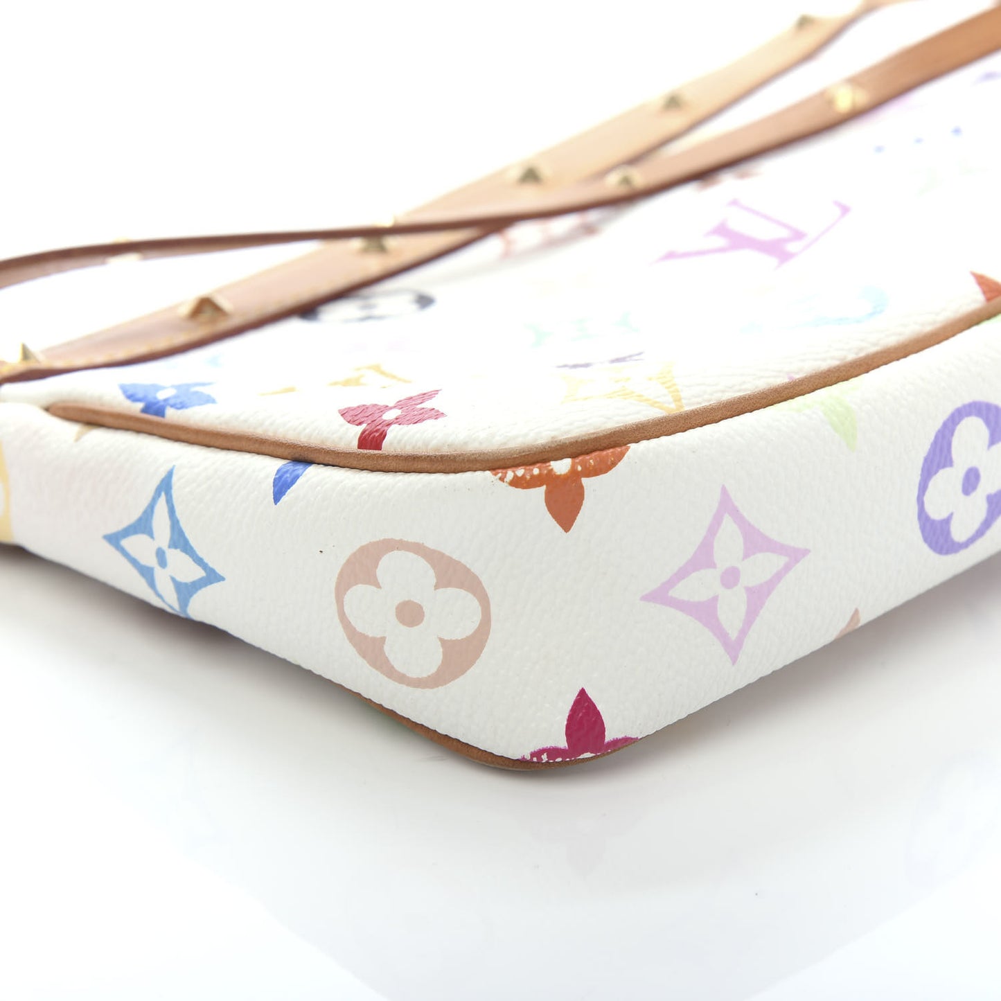 Monogram Multicolor Pochette Accessories White
