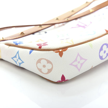 Louis Vuitton Monogram Multicolor Pochette Accessories White 10 of 19