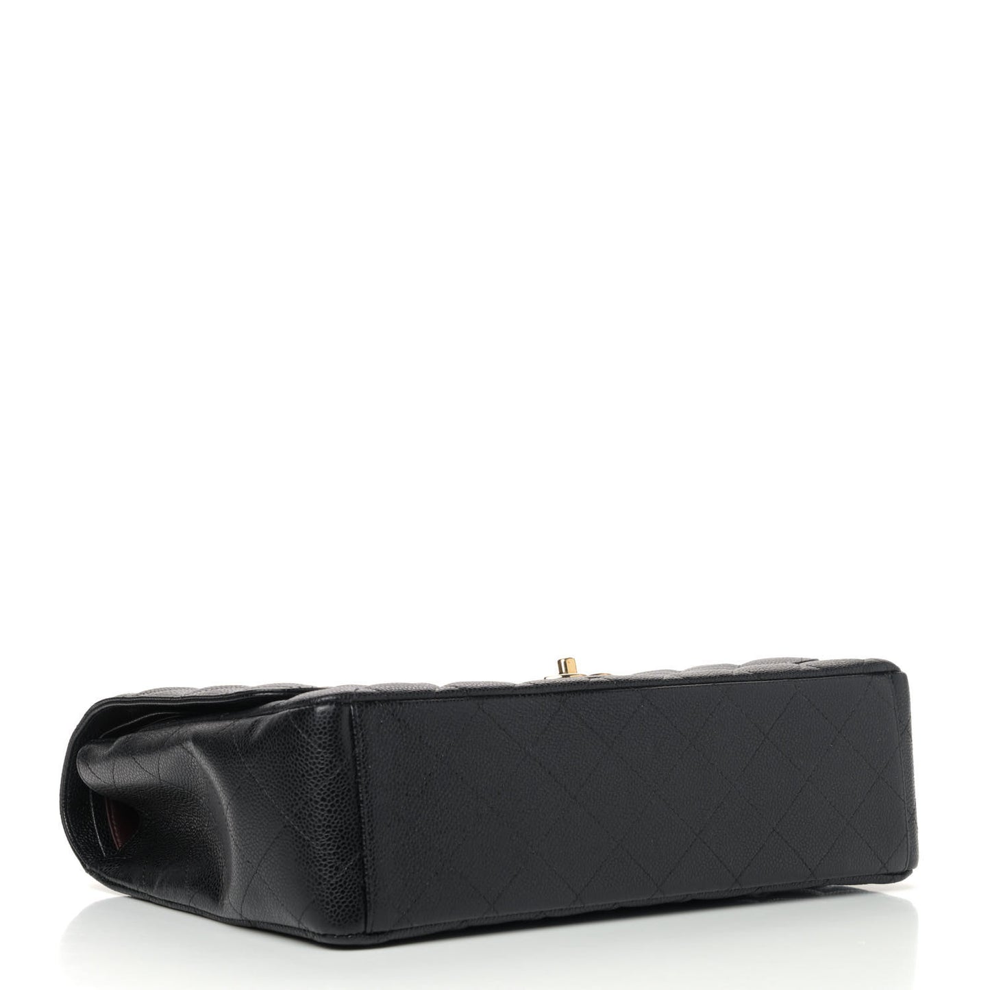 Caviar Quilted Maxi Double Flap Black