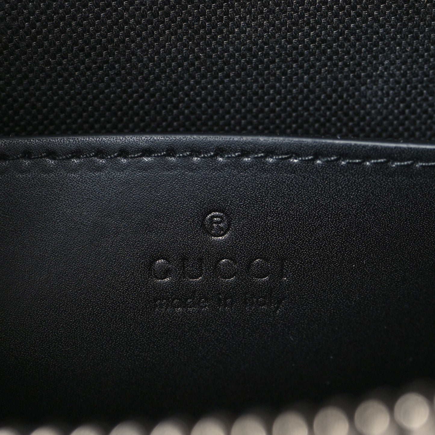 GG Supreme Monogram Web Small Flat Messenger Bag Black Grey