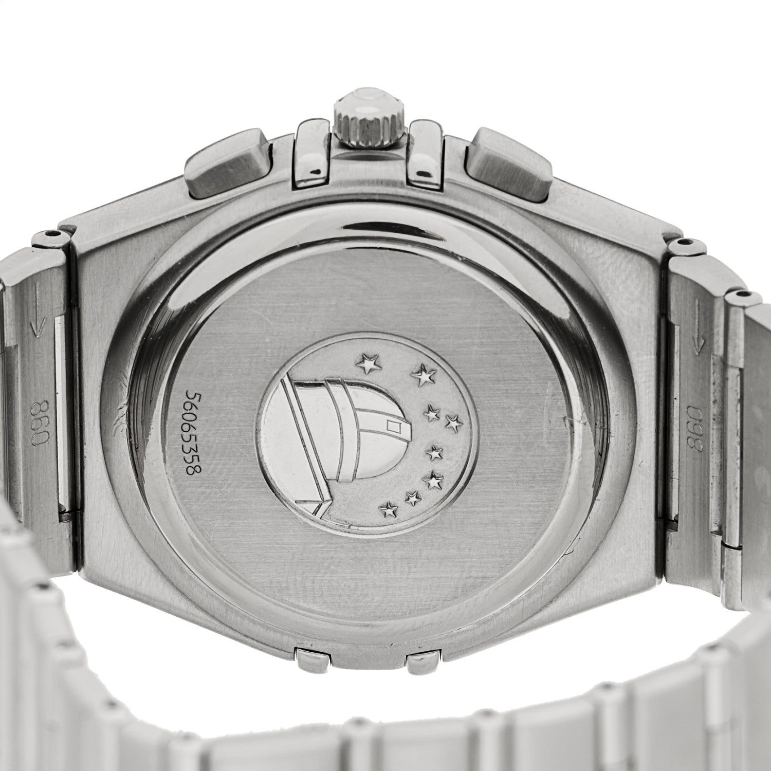 Omega Stainless Steel 38mm Constellation Chronograph Automatic Watch Silver 1542.30.00 4 of 5
