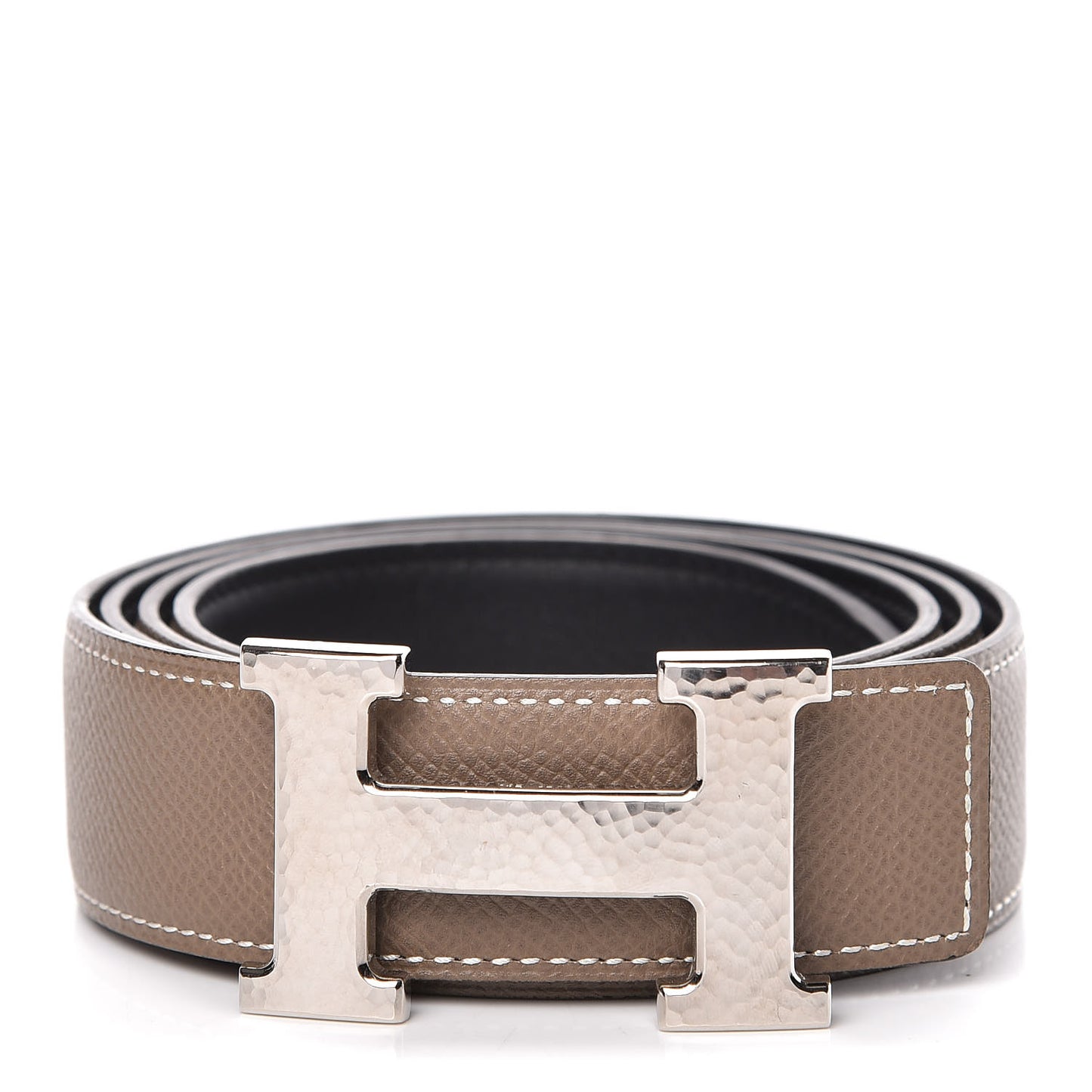 Swift Epsom 32mm Martelee H Belt 100 Black Etoupe