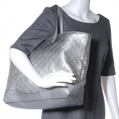 Gucci Guccissima Large Tote Silver 2 of 9