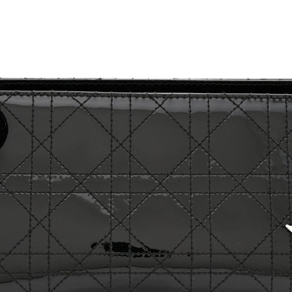 Christian Dior Patent Cannage Stitched East West Lady Dior Black 8 of 10