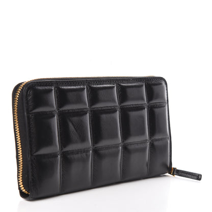 Bottega Veneta Calfskin Padded Paper Zip Wallet Black 3 of 7