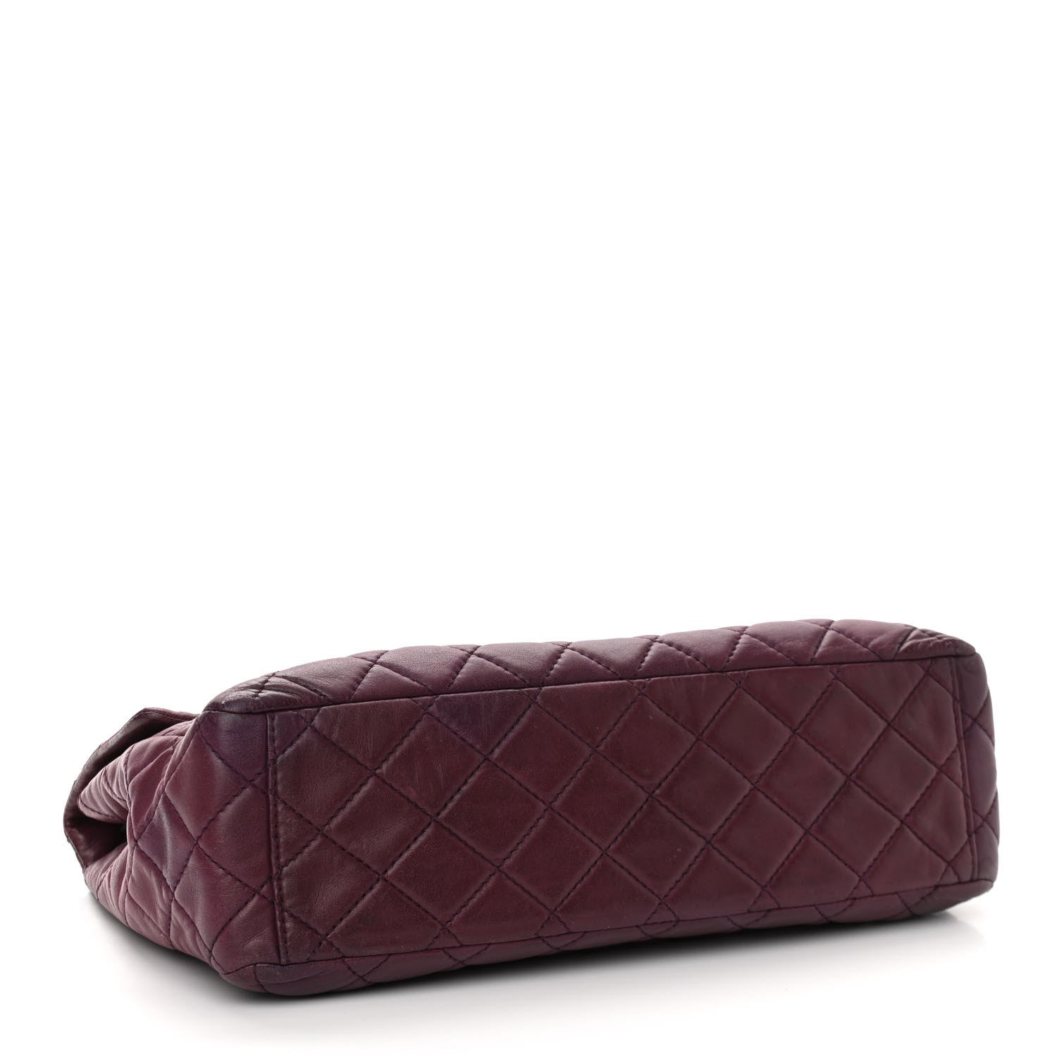 Chanel Lambskin Quilted Maxi Single Flap Purple 4 of 14