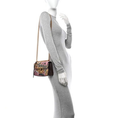 Gucci GG Supreme Monogram Bengal Small Padlock Shoulder Bag Beige Pink 2 of 12