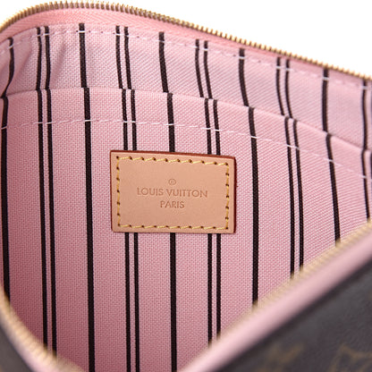 Louis Vuitton Monogram Neverfull MM GM Pochette Rose Ballerine 6 of 6