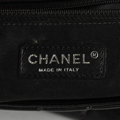 Chanel Lambskin Vertical Stitch Jumbo Single Flap Black 7 of 8