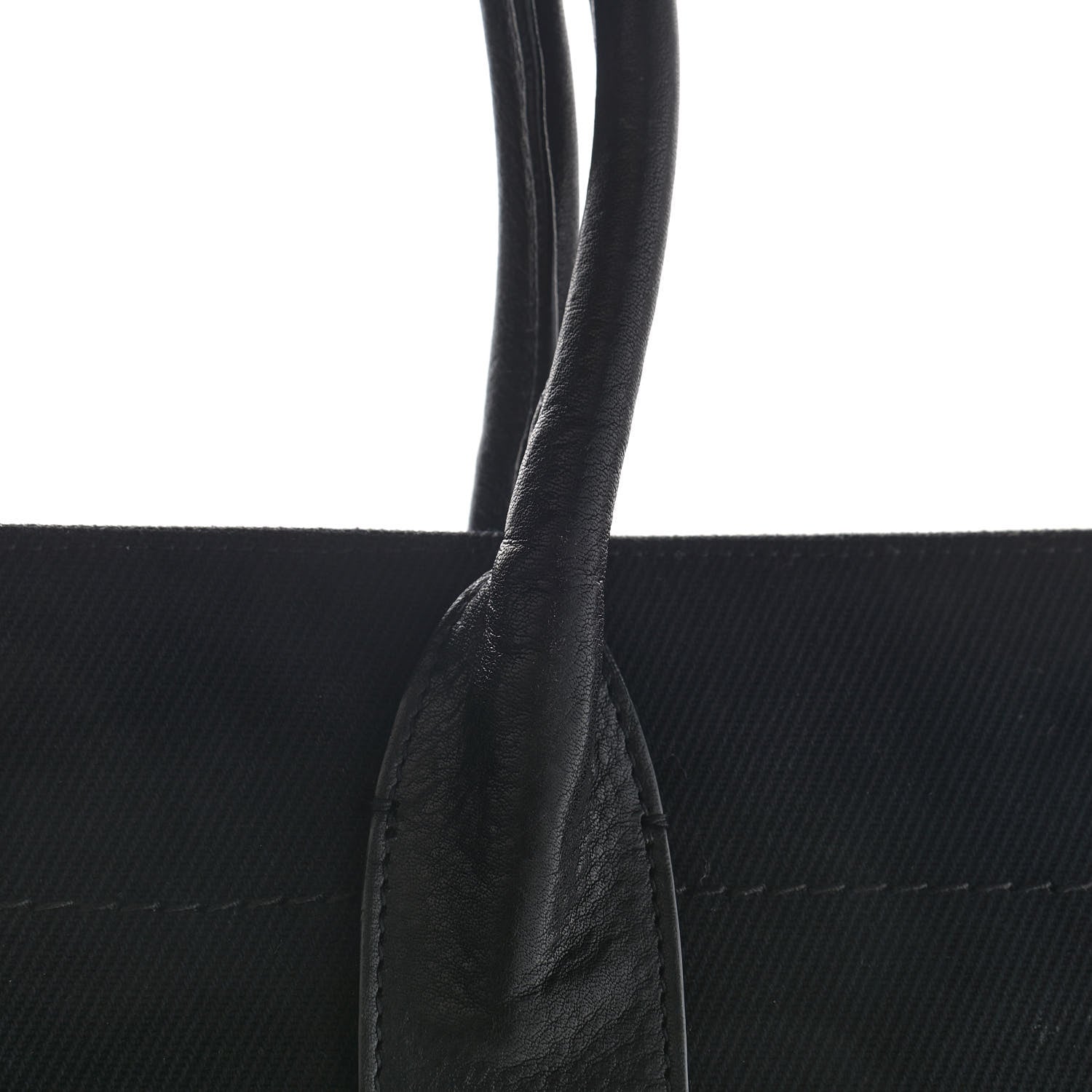 Saint Laurent Linen Calfskin Rive Gauche Tote Black 14 of 17