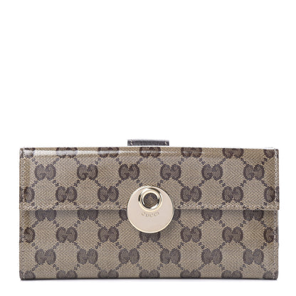 Gucci Crystal Monogram Eclipse Continental Wallet 1 of 6