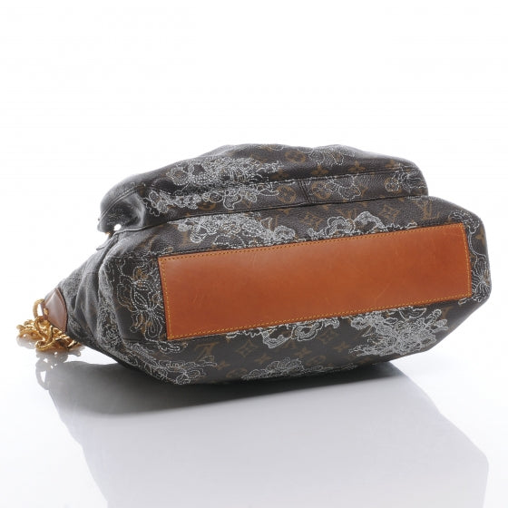 Louis Vuitton Monogram Dentelle Fersen Silver 4 of 8