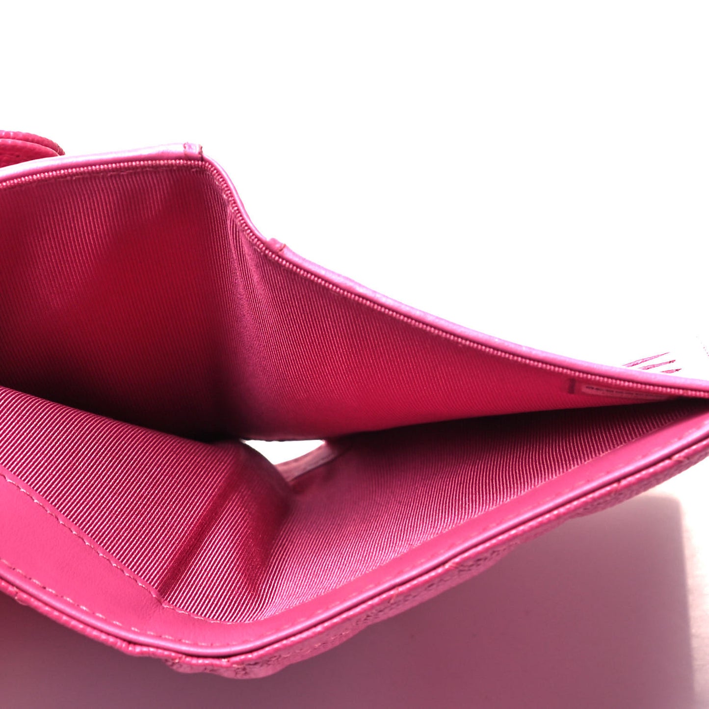 Caviar Quilted Medium Flap Wallet Pink
