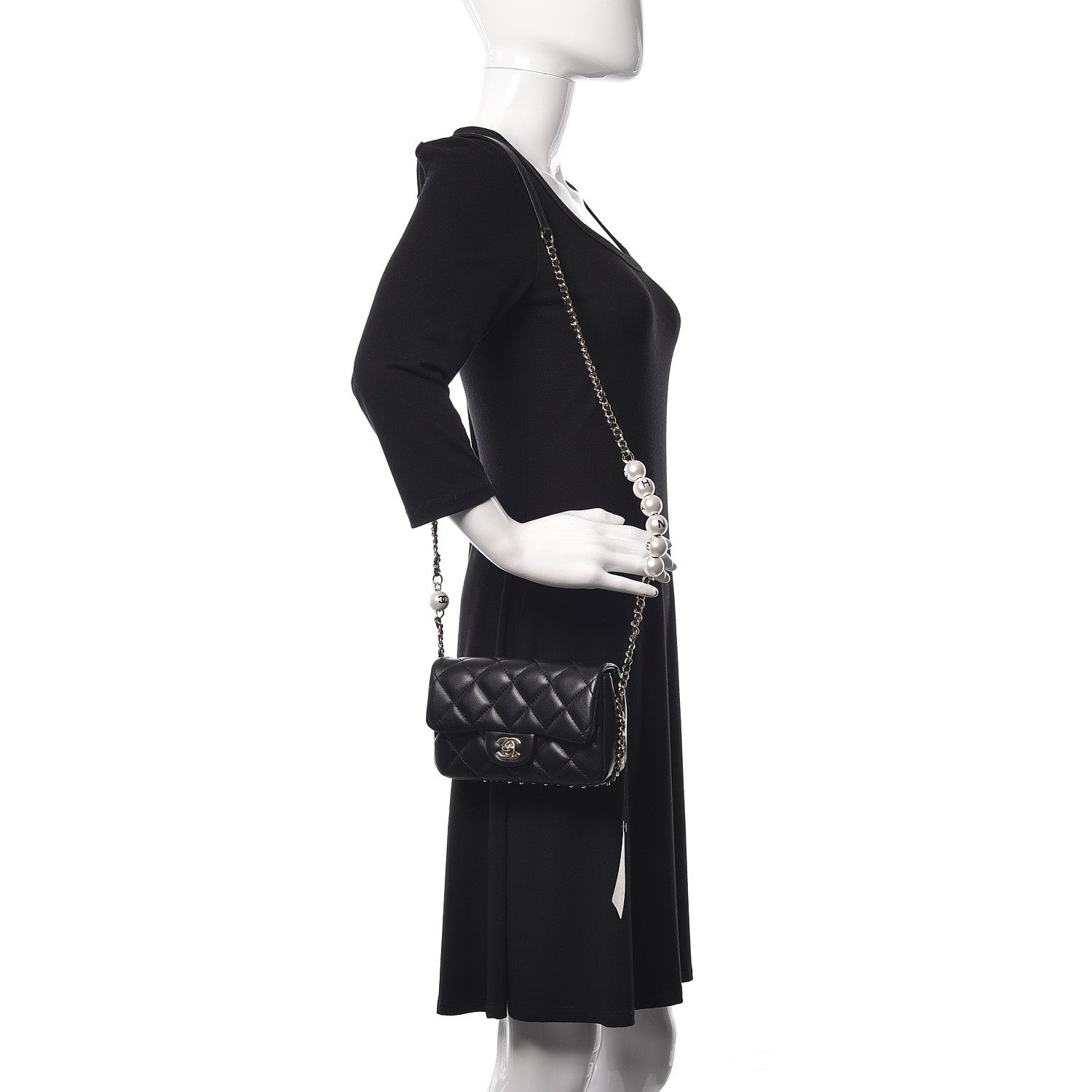 Chanel Lambskin Quilted Mini My Precious Flap Black 2 of 11
