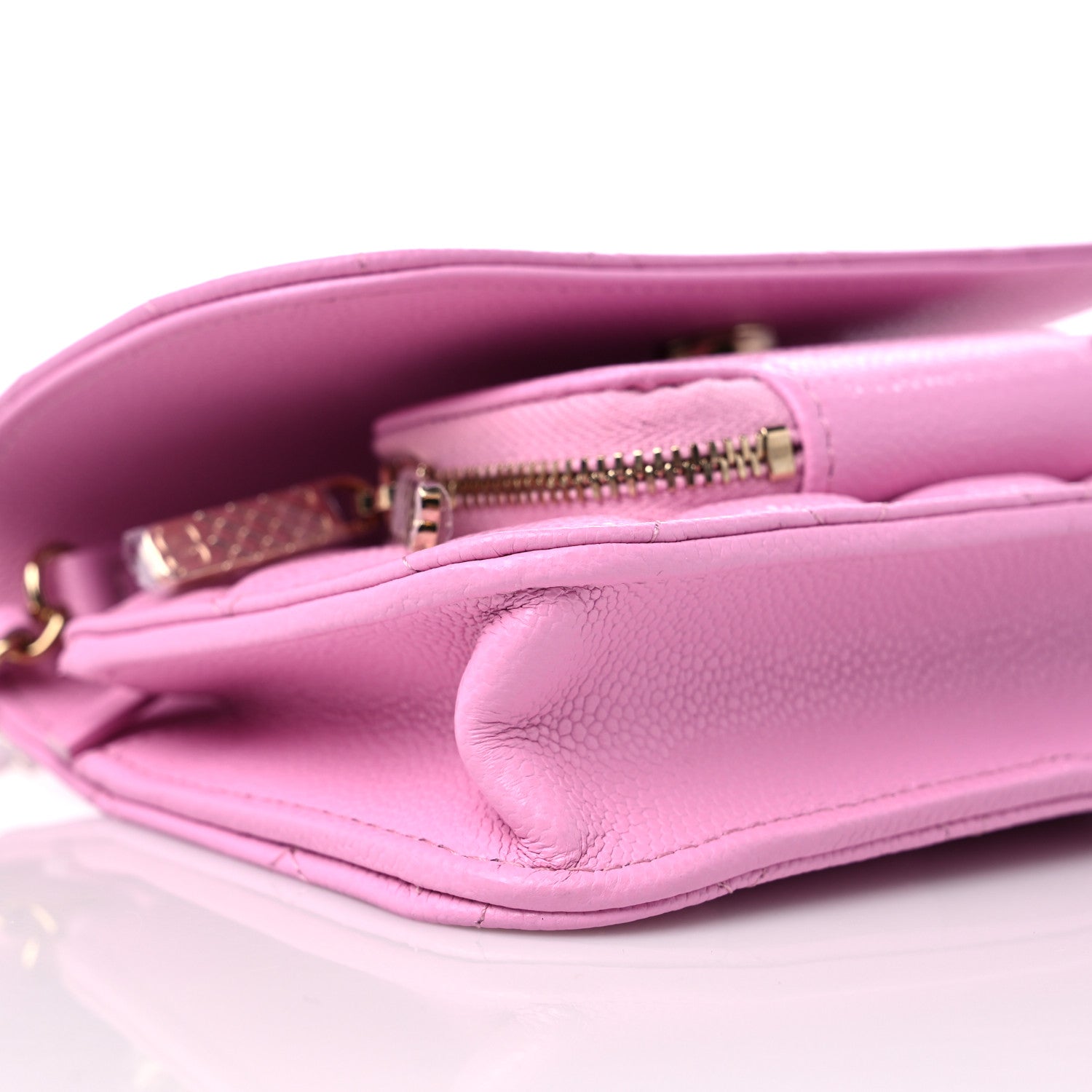 Chanel Caviar Quilted Business Affinity Clutch With Chain Flap Lilac 8 of 10