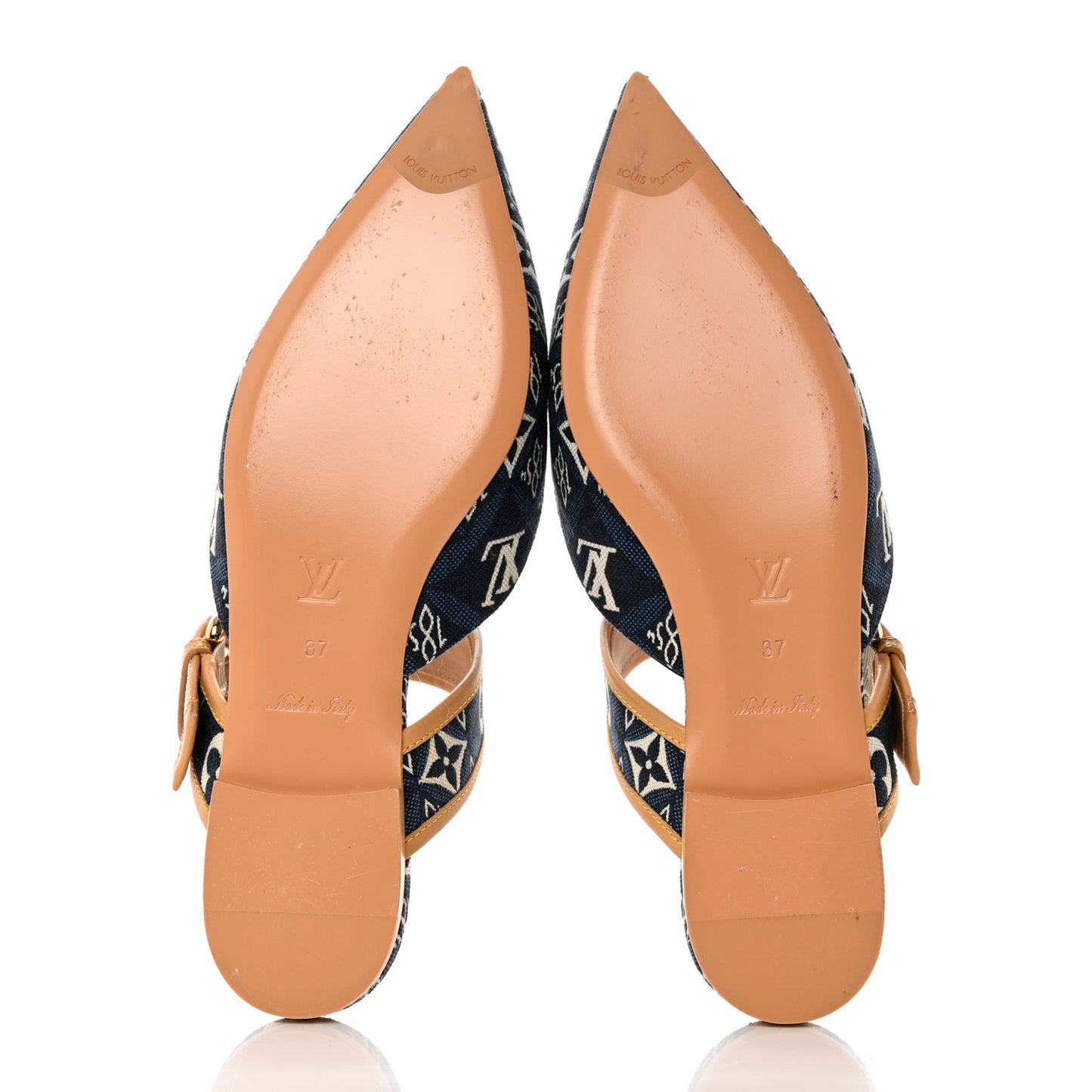 Jacquard Since 1854 Sofia Flat Mules 37 Blue