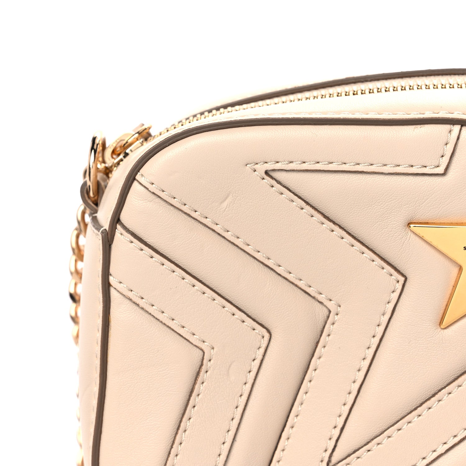 Stella McCartney Eco Alter Nappa Star Patch Shoulder Bag Cream 10 of 10