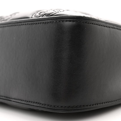 Gucci Calfskin GG Matelasse Shoulder Bag Black Natural 10 of 16