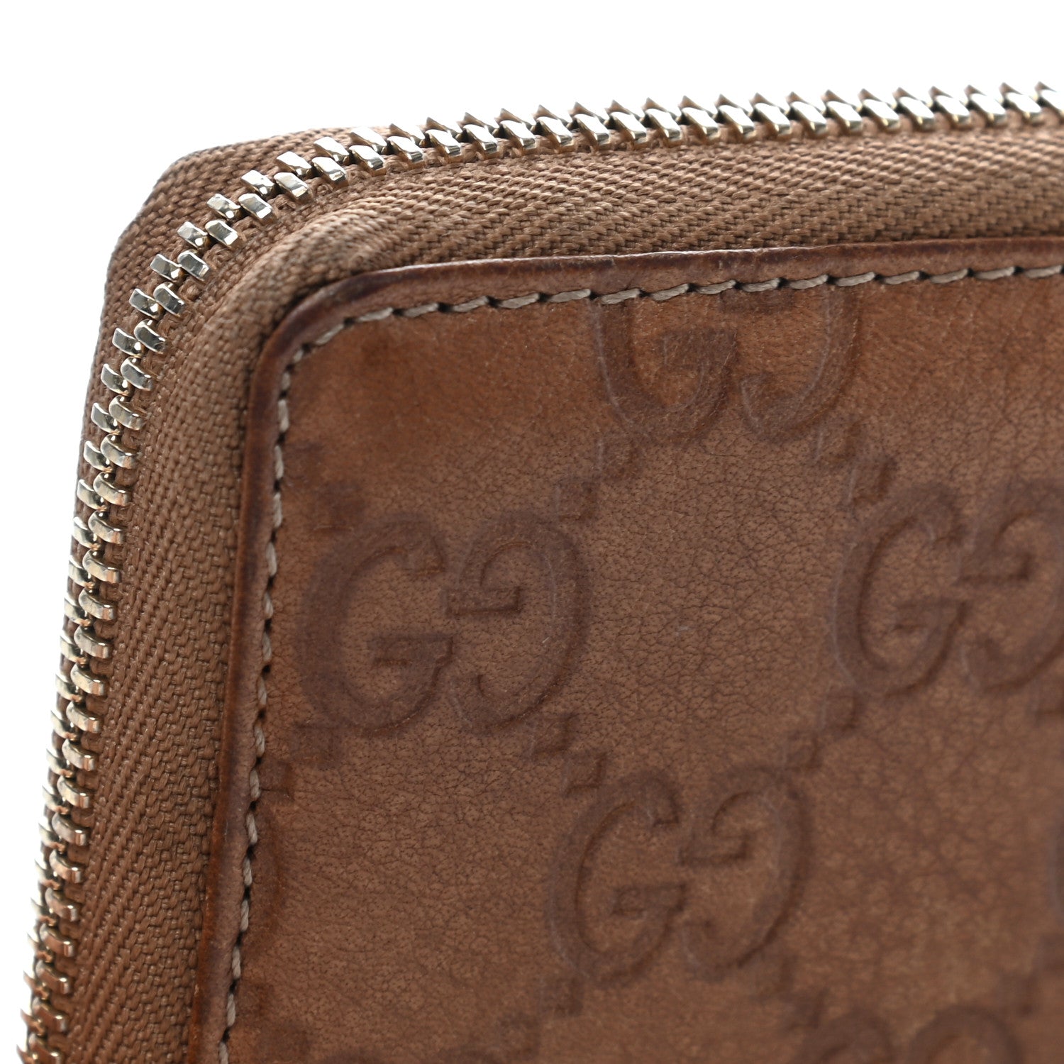 Gucci Guccissima Bamboo Tassel Zip Around Wallet Natural Brown 11 of 12
