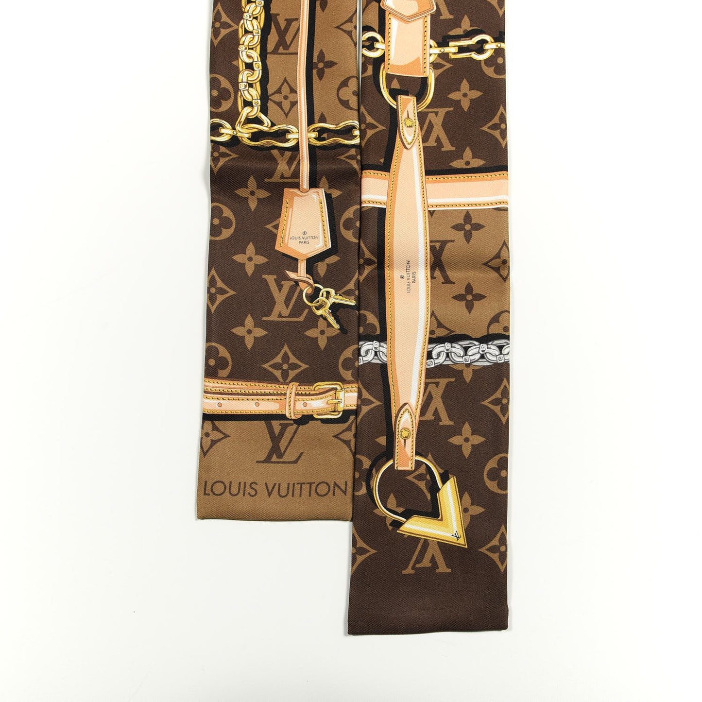 Silk Monogram Confidential Bandeau Brown