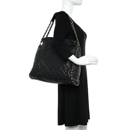 Chanel Calfskin Quilted Large Chain Me Hobo Black 2 of 11