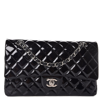 Chanel Patent Quilted Medium Double Flap Black 1 of 7
