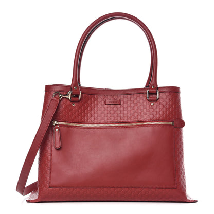 Gucci Soft Microguccissima Large Tote Red 1 of 9
