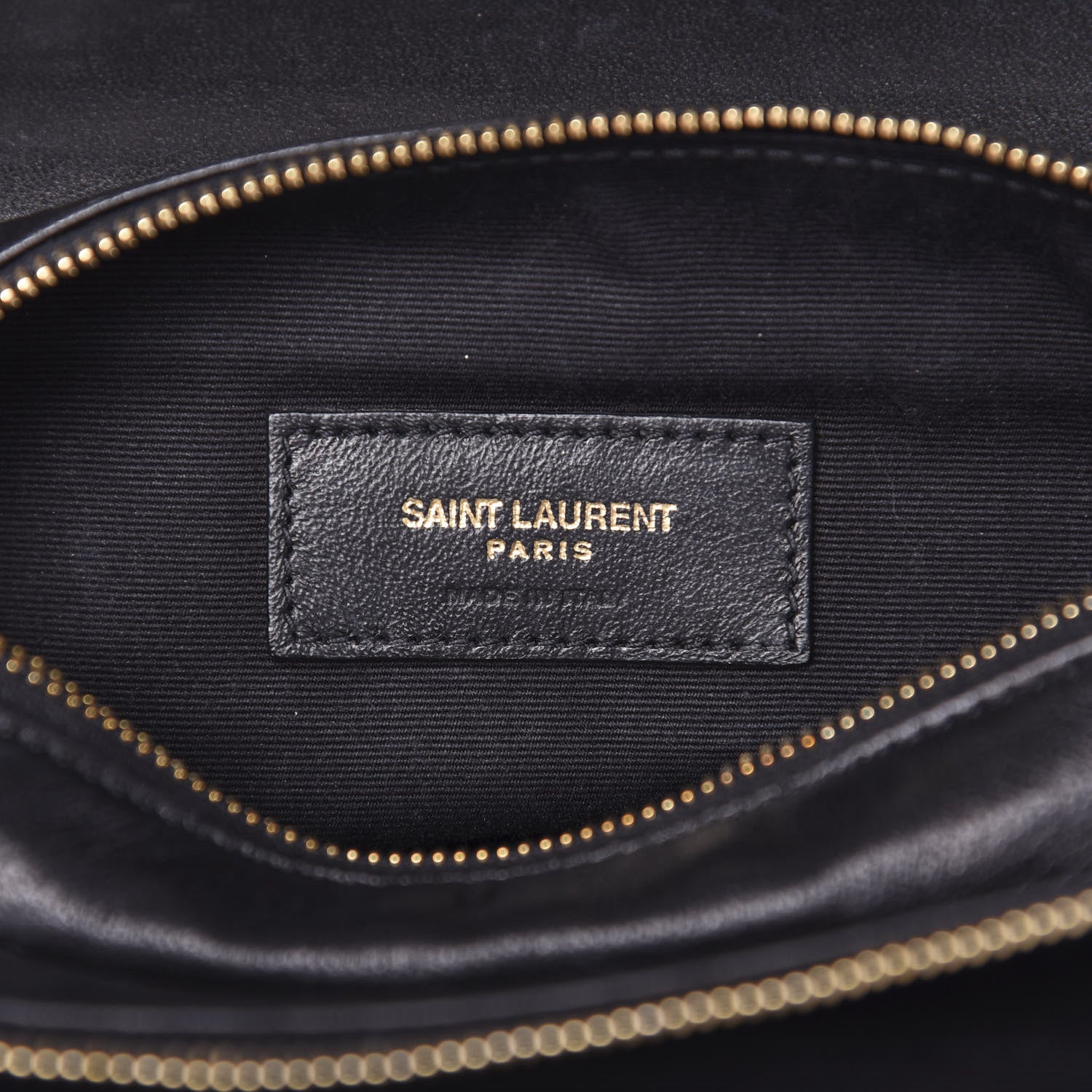 Saint Laurent Lambskin Diamond Quilted Monogram Angie Chain Bag Black 6 of 15