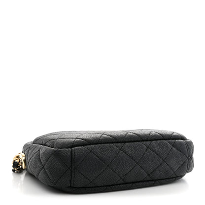 Chanel Iridescent Caviar Quilted Small Coco Tassel Camera Case Black 4 of 10