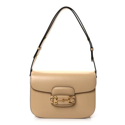 Gucci Azalea Calfskin Horsebit 1955 Shoulder Bag Bubble Tea 1 of 19