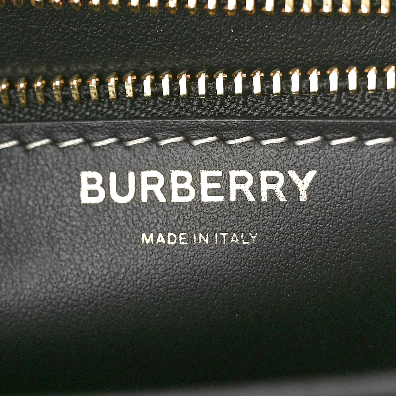 Burberry Calfskin Giant Check Print Small TB Bag Military Green 6 of 9