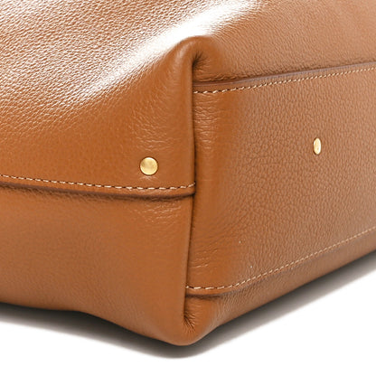 Chloe Grained Calfskin Marcie Hobo Bag Pottery Brown 9 of 10