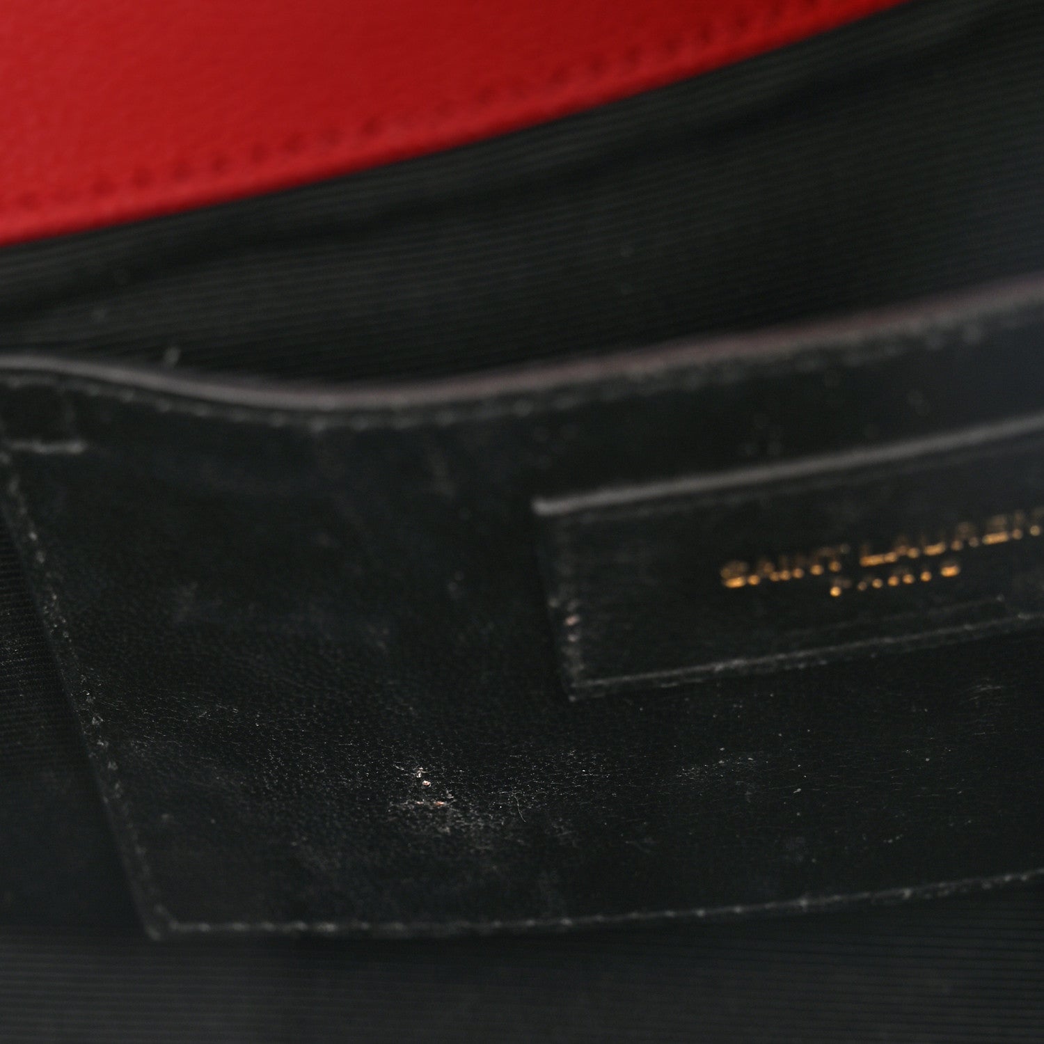 Saint Laurent Grain De Poudre Classic Monogram Cassandre Clutch New Red 9 of 13