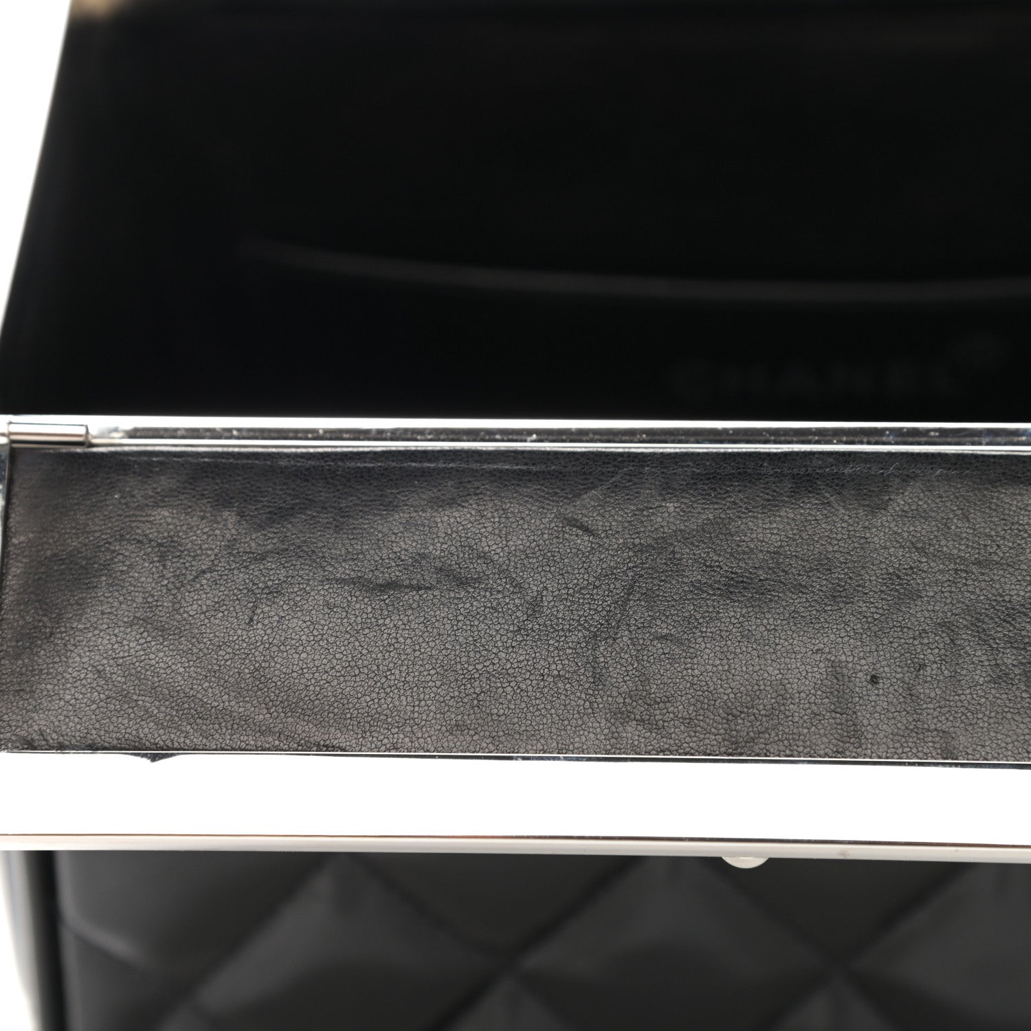 Chanel Patent Quilted Vanity Clutch Black 12 of 12