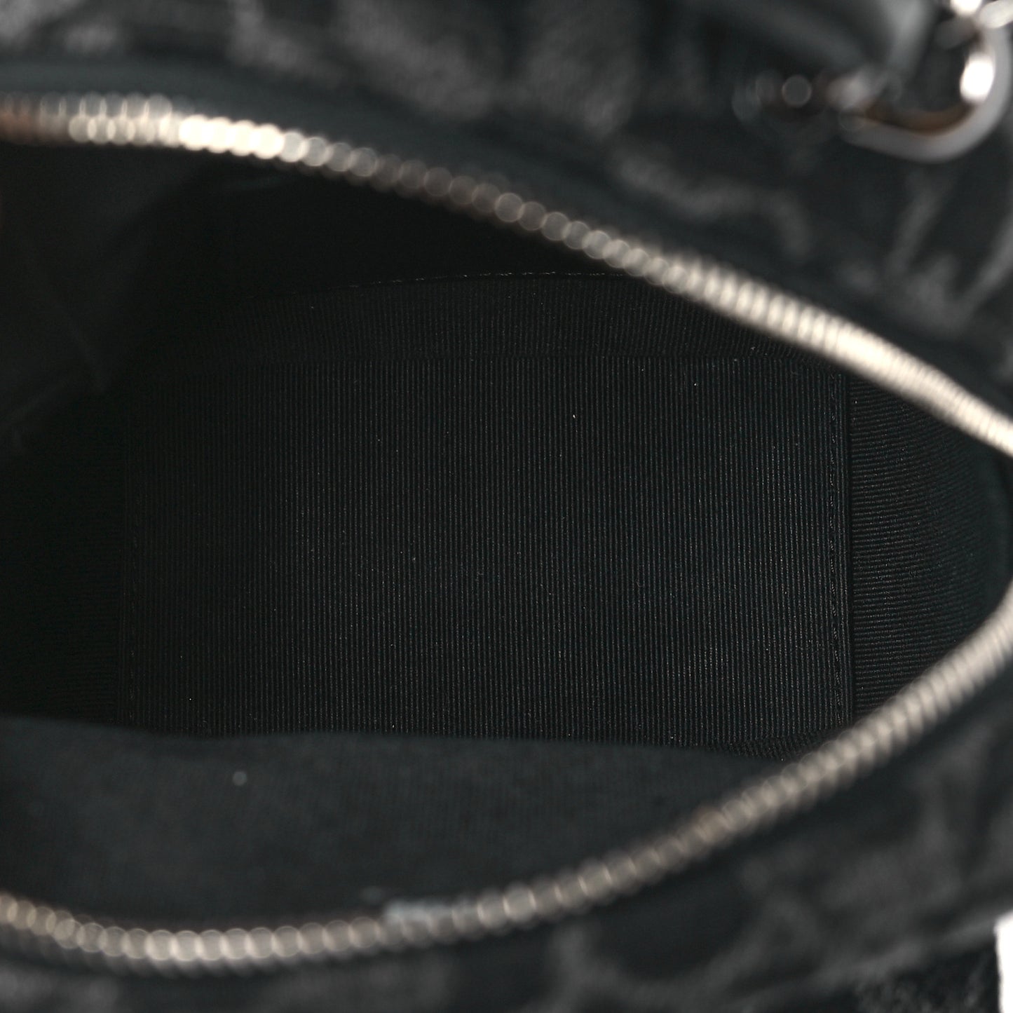 Denim Quilted Flower CC Mini Classic Backpack Black