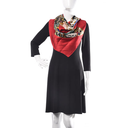 Chanel Silk CC Square Scarf Red 2 of 10