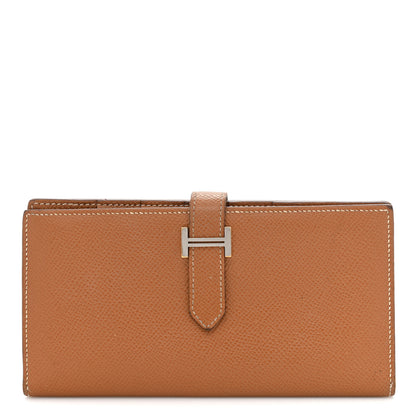 Hermes Epsom Bearn Gusset Wallet Gold 1 of 11