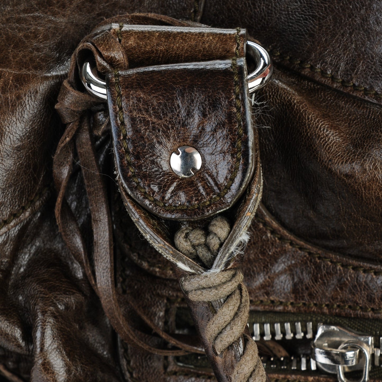 Chevre Giant 21 Silver Hardware City Dark Brown
