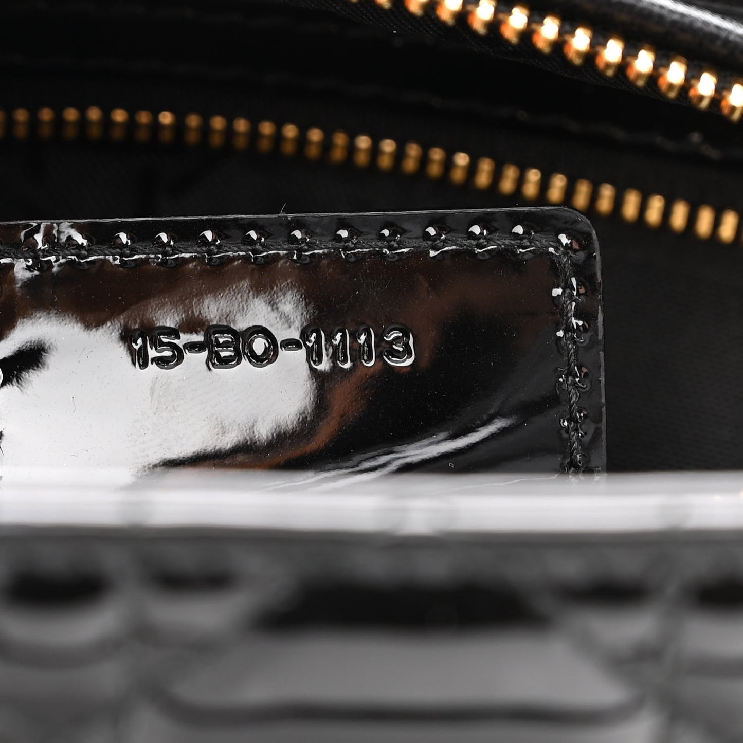 Patent Cannage Medium Lady Dior Black