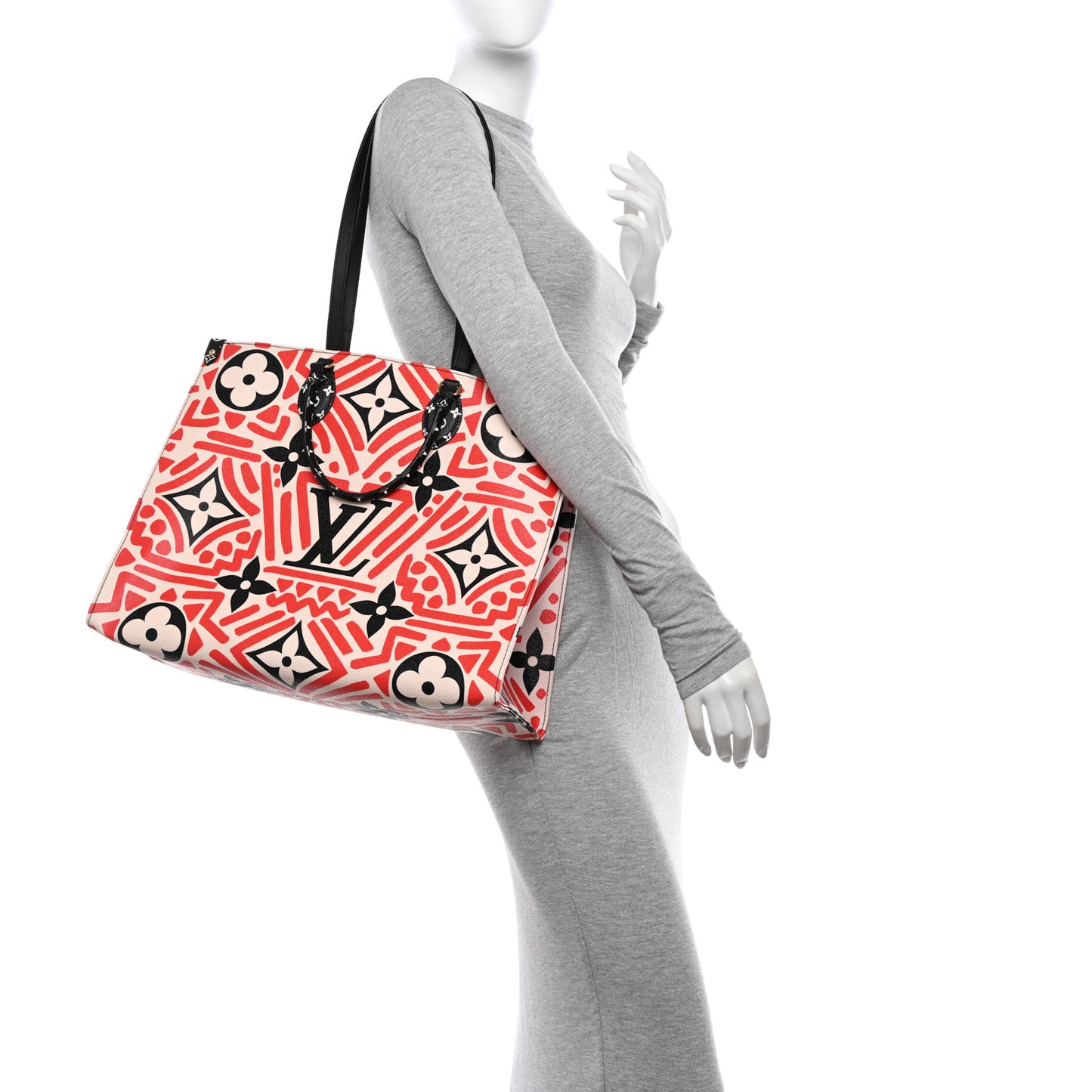 Monogram Giant Crafty Onthego GM Creme Rouge Black