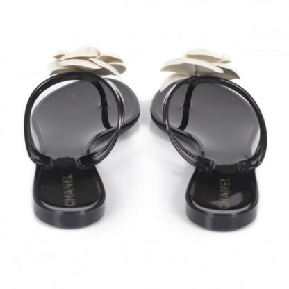 Chanel Jelly Camellia Thong Sandals 38 3 of 9