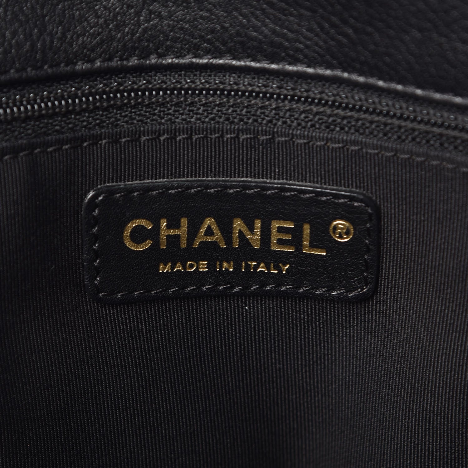 Chanel Calfskin Cerf Executive Shopper Tote Black 6 of 13