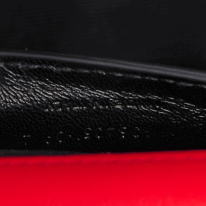 Saint Laurent Calfskin Studded Medium Monogram Satchel Red 8 of 8