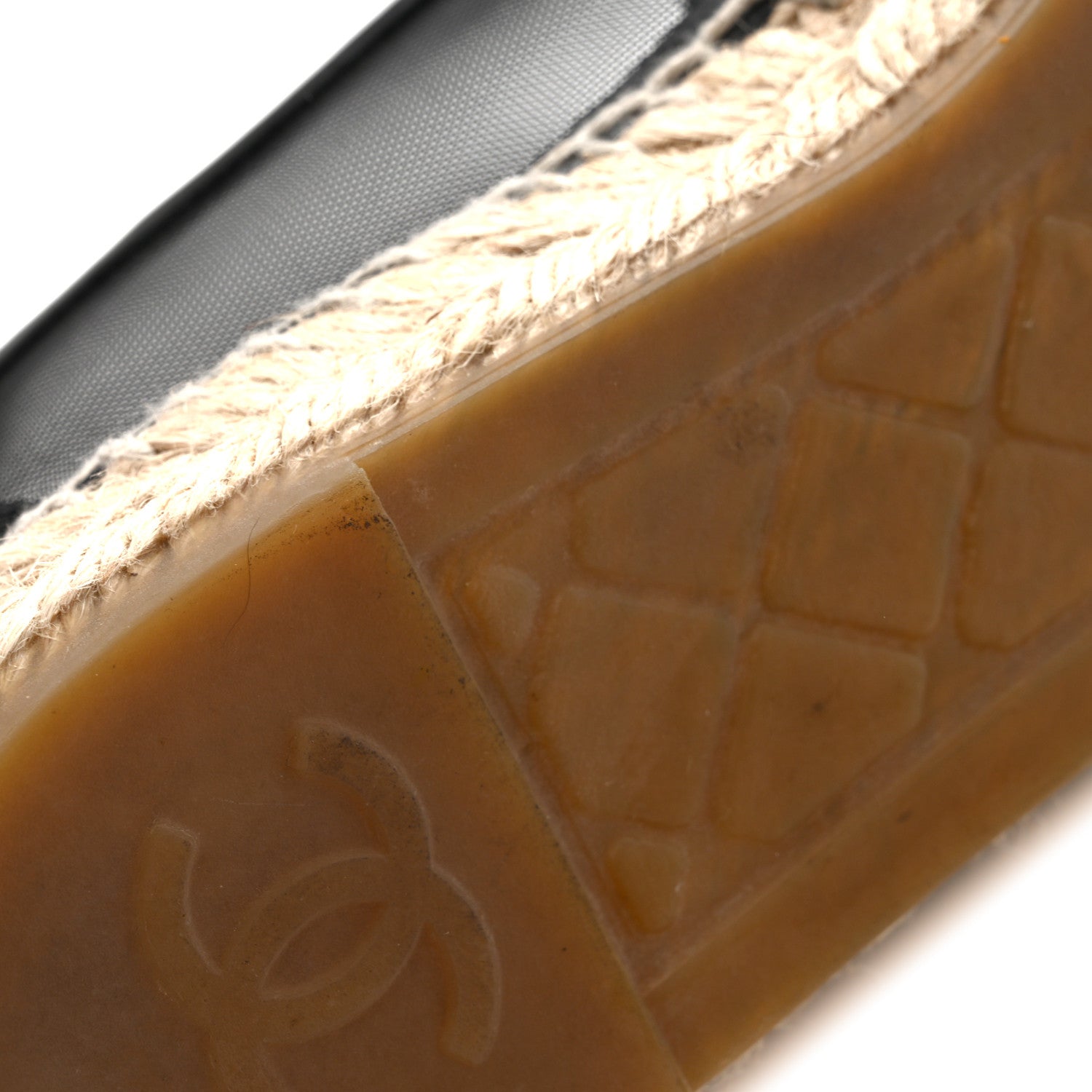 Chanel Mesh Grosgrain CC Espadrilles 38 Black 11 of 11