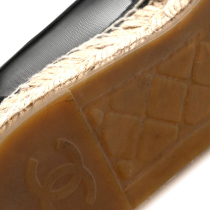Chanel Mesh Grosgrain CC Espadrilles 38 Black 11 of 11